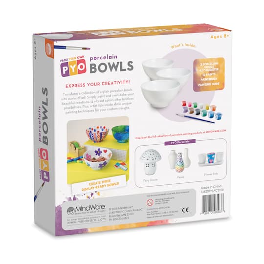 Paint Your Own Porcelain Bowls